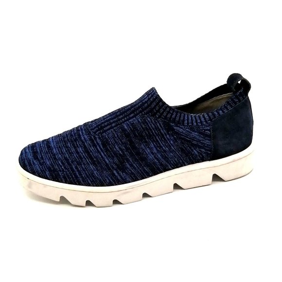 Bernardo Shoes - Bernardo Navy Blue Slip-On Sneakers fabric upper
soft stretch comfortable knit